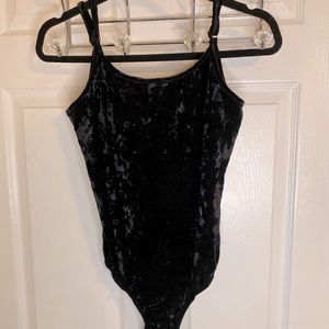 Black Velvet Bodysuit